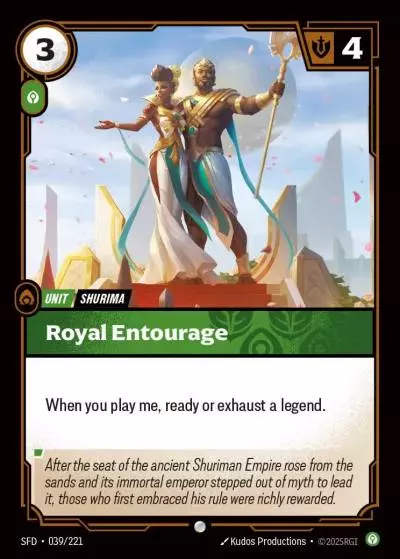 Royal Entourage - SFD-039 - Spiritforged - Riftbound card