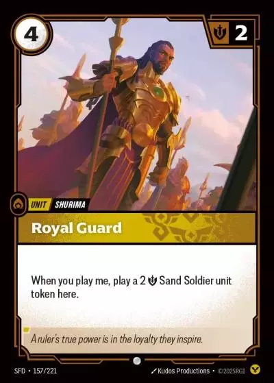 Royal Guard - SFD-157 - Spiritforged - Riftbound card