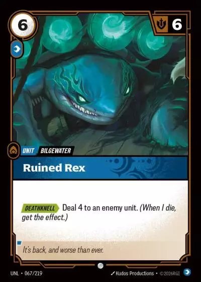 Ruined Rex - UNL-067 - Unleashed - Riftbound card