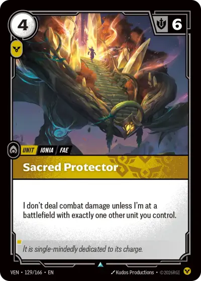 Sacred Protector VEN-129 Vendetta Riftbound card