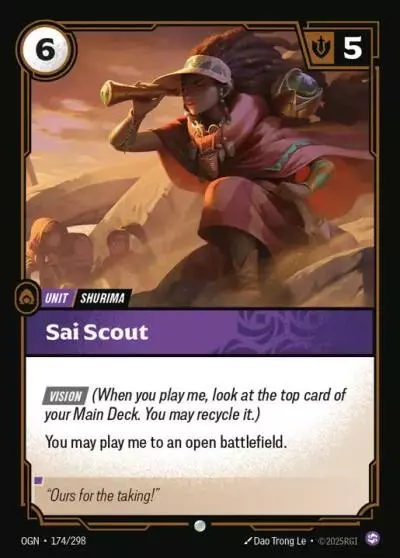 Sai Scout - OGN-174 - Origins - Riftbound card