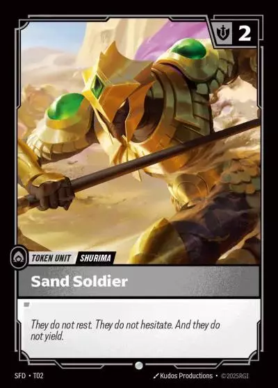 Sand Soldier - SFD-T02 - Spiritforged - Riftbound card