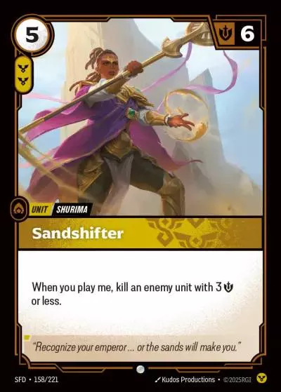 Sandshifter - SFD-158 - Spiritforged - Riftbound card