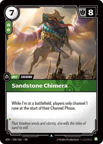 Sandstone Chimera VEN-036 Vendetta Riftbound card