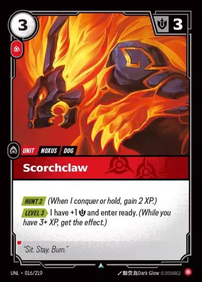 Scorchclaw - UNL-016 - Unleashed - Riftbound card