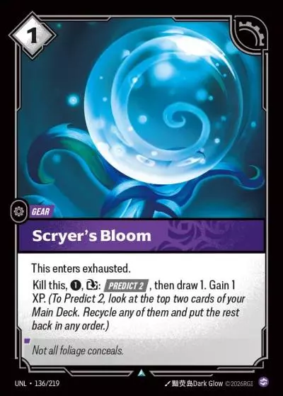Scryer’s Bloom - UNL-136 - Unleashed - Riftbound card