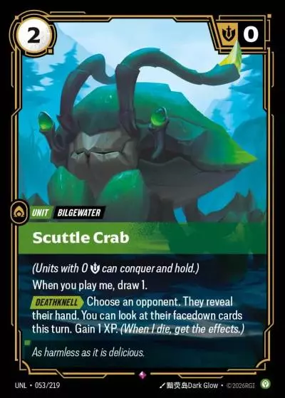 Scuttle Crab - UNL-053 - Unleashed - Riftbound card