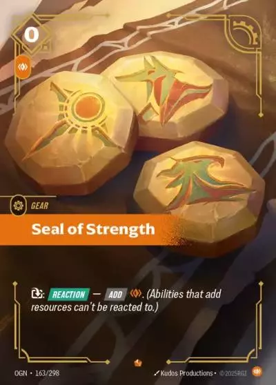 Seal of Strength - OGN-163 - Origins - Riftbound card