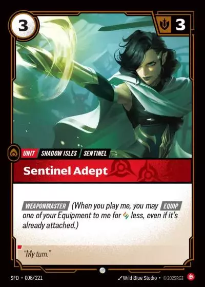 Sentinel Adept - SFD-008 - Spiritforged - Riftbound card