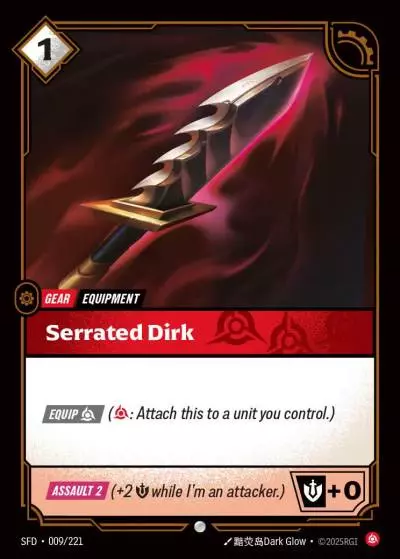 Serrated Dirk - SFD-009 - Spiritforged - Riftbound card