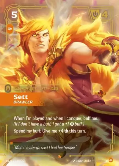 Sett Brawler - OGN-164 - Origins - Riftbound card