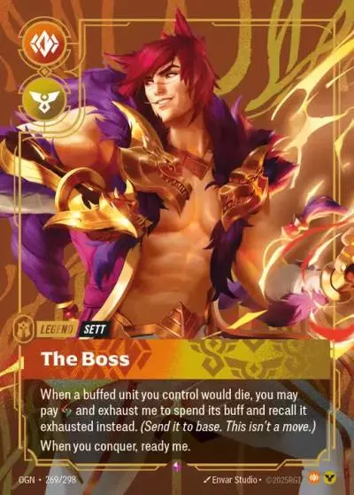 Sett The Boss - OGN-269 - Origins - Riftbound card