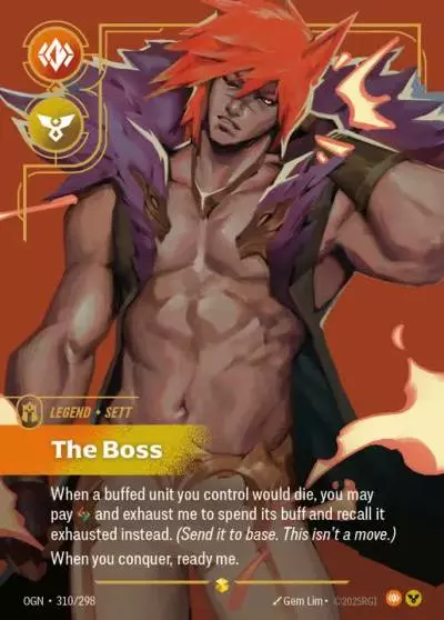 Sett The Boss - OGN-310 - Origins - Riftbound card