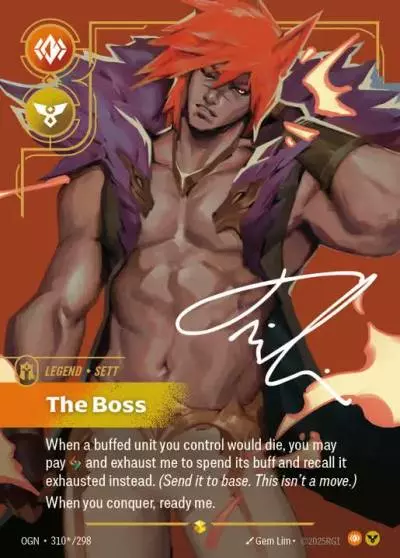 Sett The Boss - OGN-310s - Origins - Riftbound card