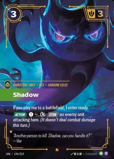 Shadow - UNL-194 - Unleashed - Riftbound card