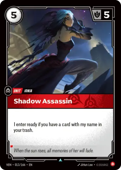 Shadow Assassin VEN-013 Vendetta Riftbound card