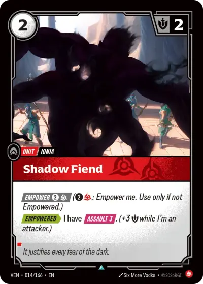 Shadow Fiend VEN-014 Vendetta Riftbound card