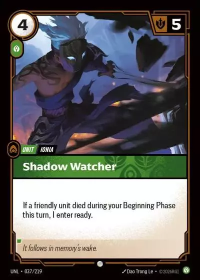 Shadow Watcher - UNL-037 - Unleashed - Riftbound card