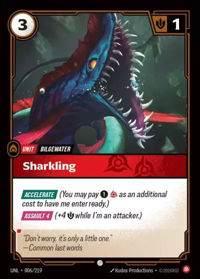 Sharkling - UNL-006 - Unleashed - Riftbound card