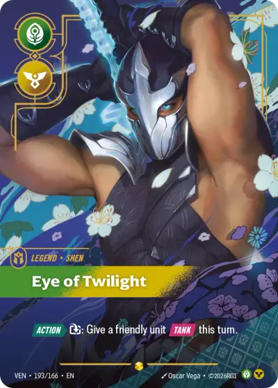 Shen Eye Of Twilight VEN-193 Vendetta Riftbound card