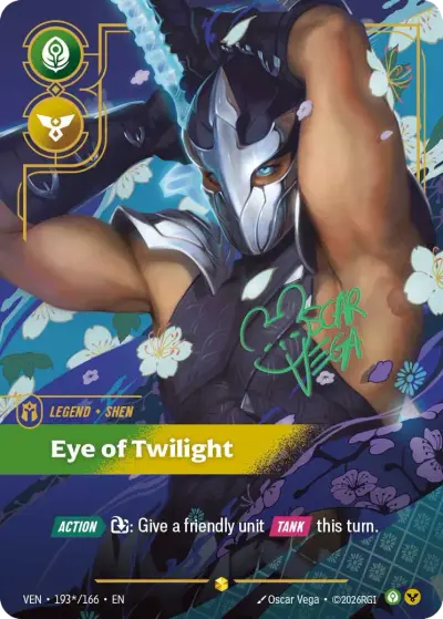 Shen Eye Of Twilight VEN-193s Vendetta Riftbound card