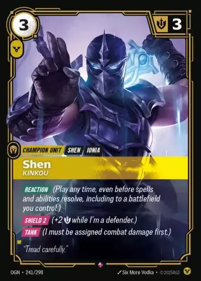 Shen Kinkou - OGN-241 - Origins - Riftbound card
