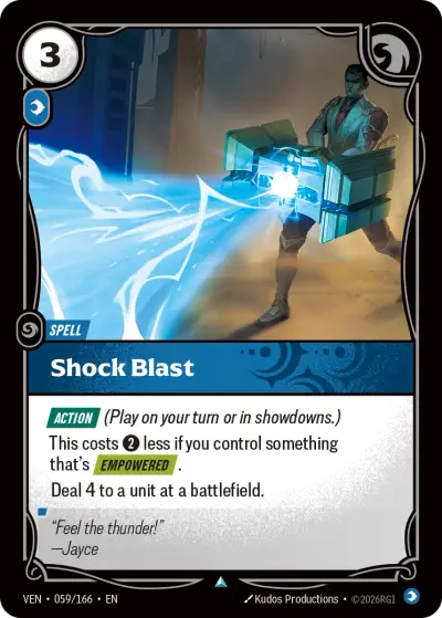 Shock Blast VEN-059 Vendetta Riftbound card
