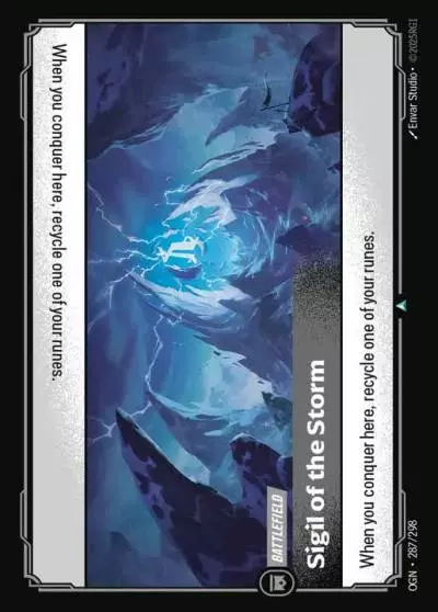 Sigil of the Storm - OGN-287 - Origins - Riftbound card
