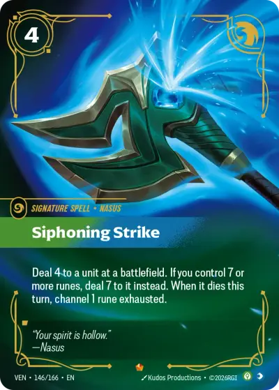 Siphoning Strike VEN-146 Vendetta Riftbound card