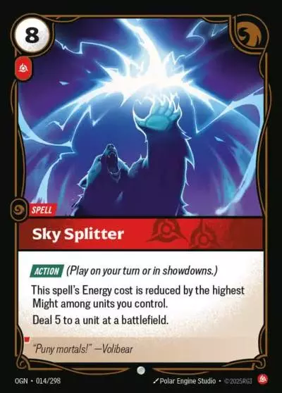 Sky Splitter - OGN-014 - Origins - Riftbound card