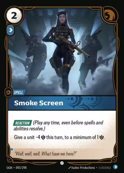 Smoke Screen - OGN-093 - Origins - Riftbound card