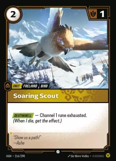 Soaring Scout - OGN-216 - Origins - Riftbound card