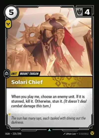 Solari Chief - OGN-225 - Origins - Riftbound card