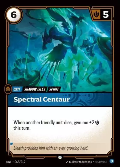 Spectral Centaur - UNL-068 - Unleashed - Riftbound card
