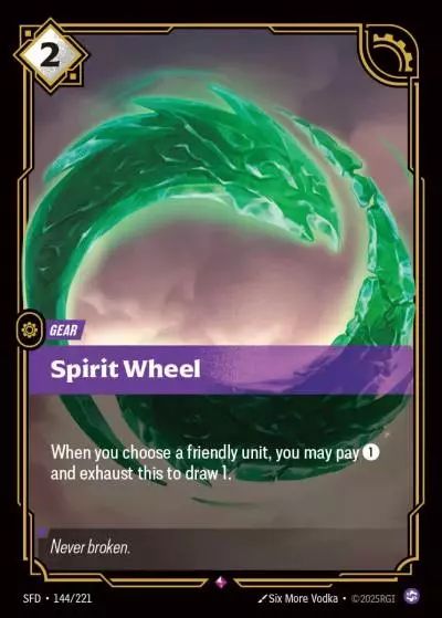 Spirit Wheel - SFD-144 - Spiritforged - Riftbound card
