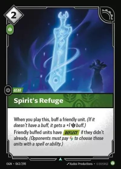 Spirit's Refuge - OGN-063 - Origins - Riftbound card