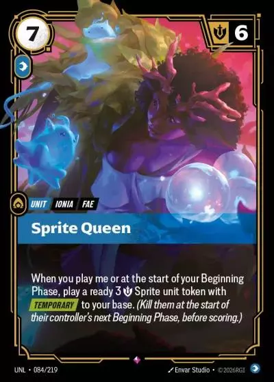 Sprite Queen - UNL-084 - Unleashed - Riftbound card