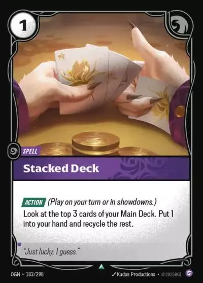 Stacked Deck - OGN-183 - Origins - Riftbound card
