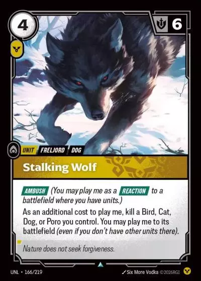 Stalking Wolf - UNL-166 - Unleashed - Riftbound card