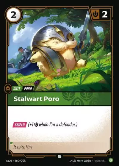 Stalwart Poro - OGN-052 - Origins - Riftbound card