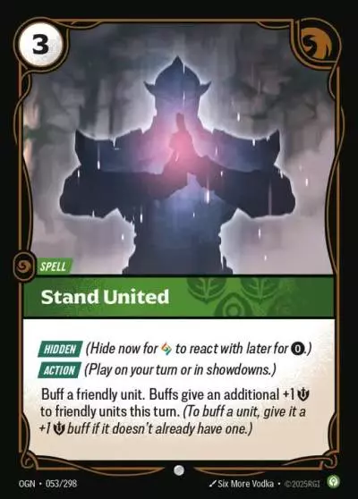 Stand United - OGN-053 - Origins - Riftbound card