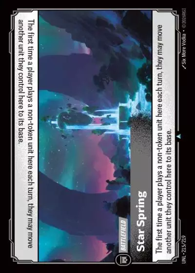 Star Spring - UNL-215 - Unleashed - Riftbound card