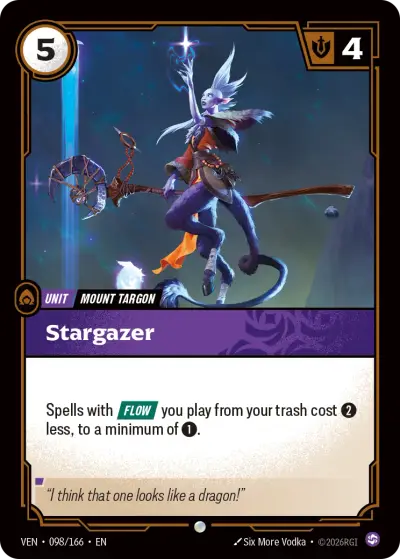 Stargazer VEN-098 Vendetta Riftbound card