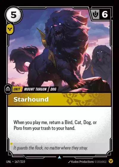 Starhound - UNL-167 - Unleashed - Riftbound card