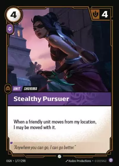Stealthy Pursuer - OGN-177 - Origins - Riftbound card