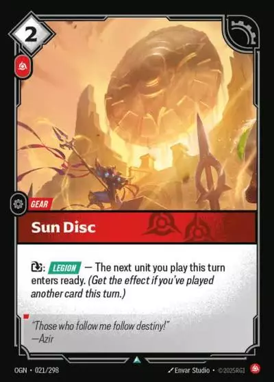 Sun Disc - OGN-021 - Origins - Riftbound card