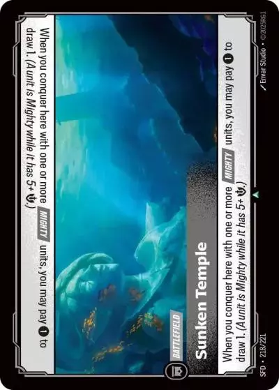 Sunken Temple - SFD-218 - Spiritforged - Riftbound card