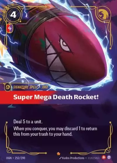 Super Mega Death Rocket! - OGN-252 - Origins - Riftbound card