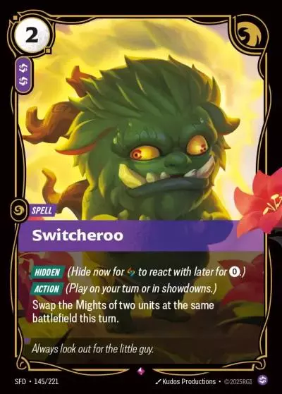 Switcheroo - SFD-145 - Spiritforged - Riftbound card