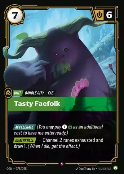 Tasty Faefolk - OGN-075 - Origins - Riftbound card
